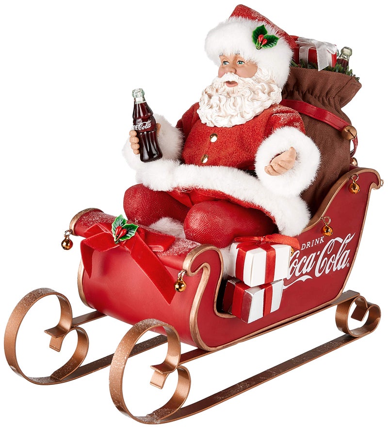 Coca-Cola Cc5202 10 In Coca-Cola Santa In Sleigh Table Piece - Image 3