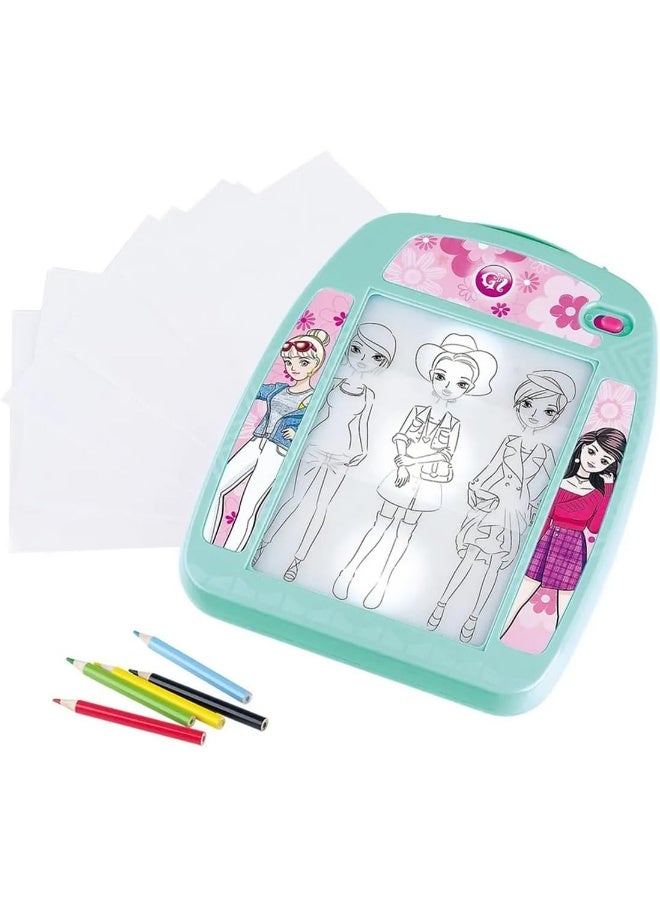 PLAYGO Fashionista Light Box B O – Led Light Box With Fashion Templates For Kids - Image 2