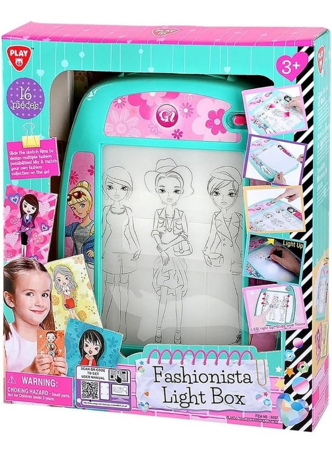 PLAYGO Fashionista Light Box B O – Led Light Box With Fashion Templates For Kids - Image 1