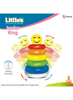 Little's Junior Ring | Stacking Toys For Kids | 6 Rings Multi-Colour Kids Toys | Colorful Toddler Activity Toys | Baby Toys | Motor And Reasoning Skills  - Image 5
