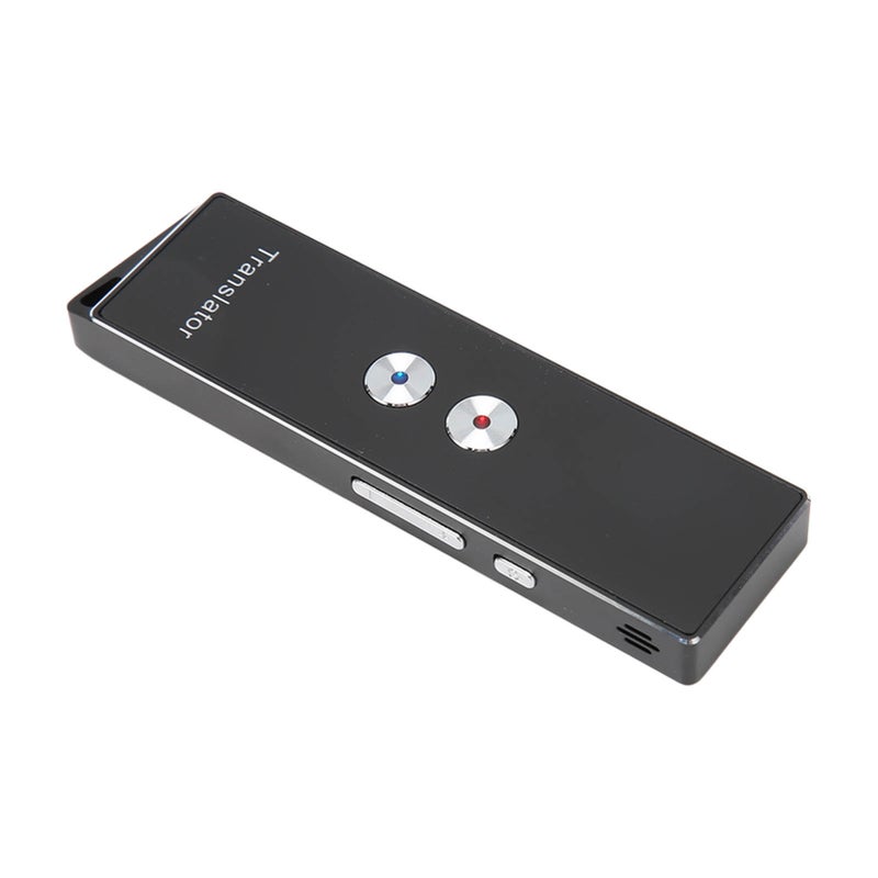Translator Device Support 74 Languages 70 Accents Real Time Bluetooth 5.0 99% Accuracy Rate Handheld Smart Voice Translator Black - Image 1