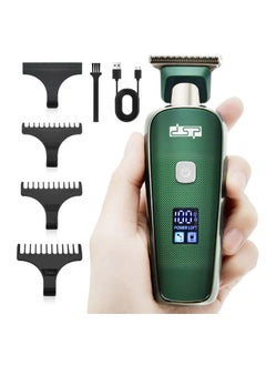 DSP ® Mini Hair Trimmer for Men Electric Balding Clippers Zero Gapped Mustache Trimmer with 1-3mm Limit Combs, USB Type-C (Green)  - Image 1