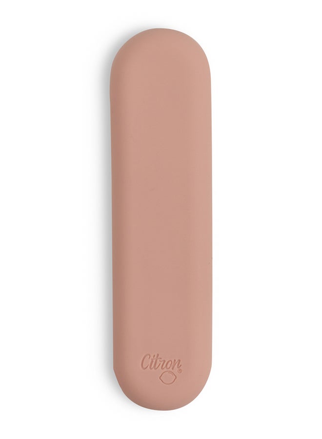 Citron Bio-Based Cutlery Set With Case 5Pcs - Pink/Ivory