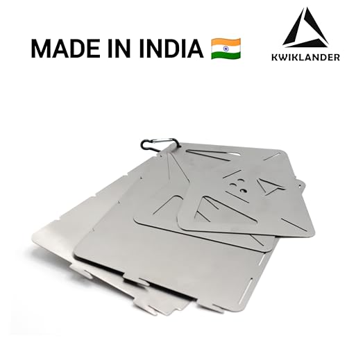 KWIKLANDER® Mini Stainless Steel Portable BBQ Grill - Charcoal Camping Grill - Foldable Barbeque Tandoor - Image 2