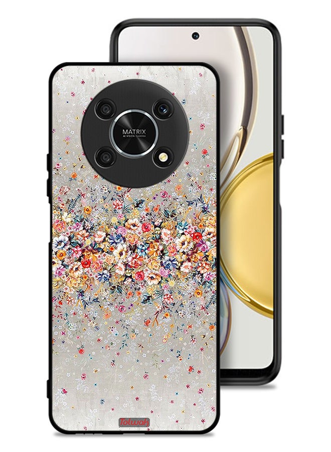 Tolwak Honor X9 5G Protective Case Cover Small Flowers Abstract Art - Image 1