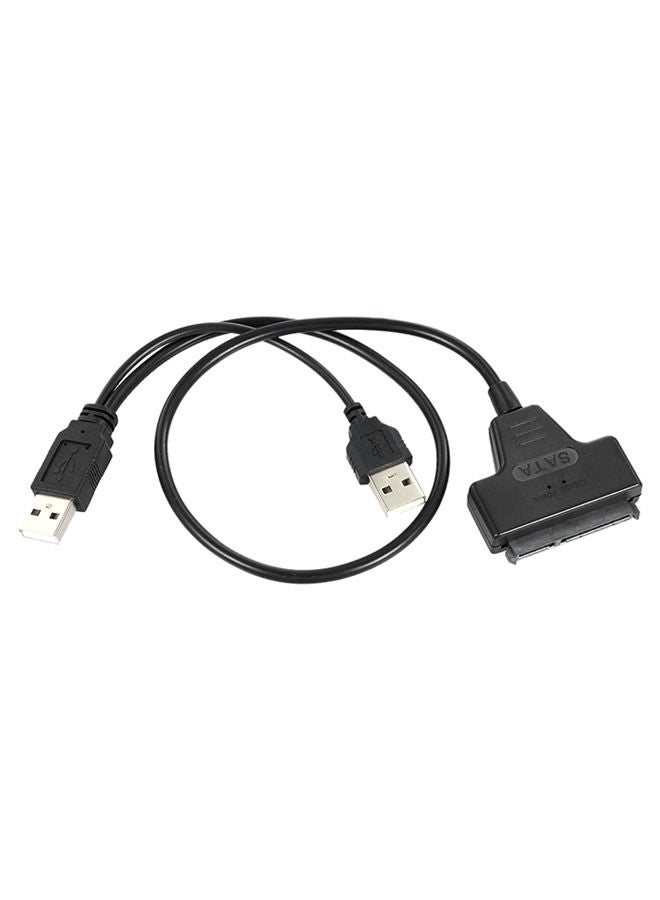 NIBEMINENT USB 2.0 To 22 Pin SATA Adapter Black  - Image 1