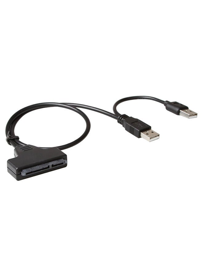NIBEMINENT USB 2.0 To 22 Pin SATA Adapter Black  - Image 2