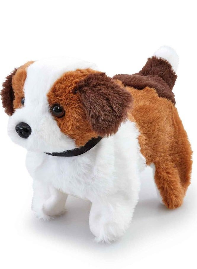 ADDO Pitter Patter Pets Flip Over Puppy, Battery Operated | Can Walk, Wag it's Tail and Bark  | With Realistic Movements | Soft Toy | Interactive Plush Toy | Snuggling Plush Pet | Gift for Kids and Toddlers - Image 1
