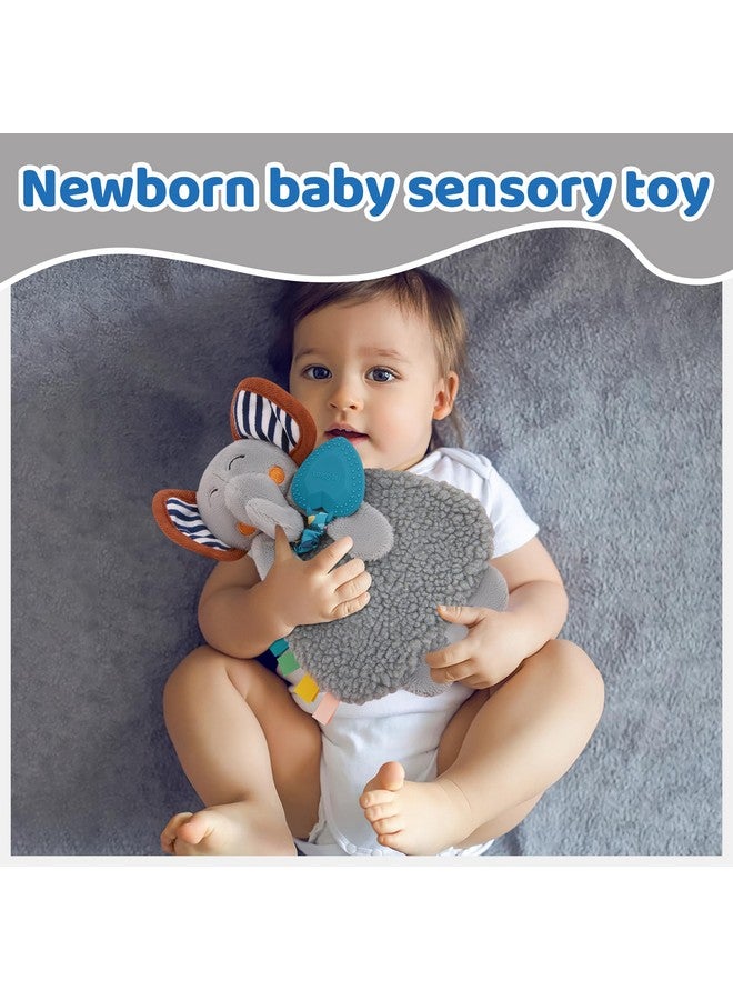 Pro Goleem Grey Elephant Loveys for Babies Girl and Boy, Baby Lovey with Teether, Baby Toys 0 3 6 9 12 Months, Safety Teething Toys for Babies Infant Newborn and Toddler Gifts - Image 5