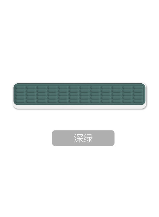 Loquat With Storage Keyboard Hand Rest Mechanical Keyboard Hand Rest Desktop Palm Rest Storage Box Office Typing Massage Wrist Rest Wholesale-Color:cortical Surface-Pattern:Dark Green