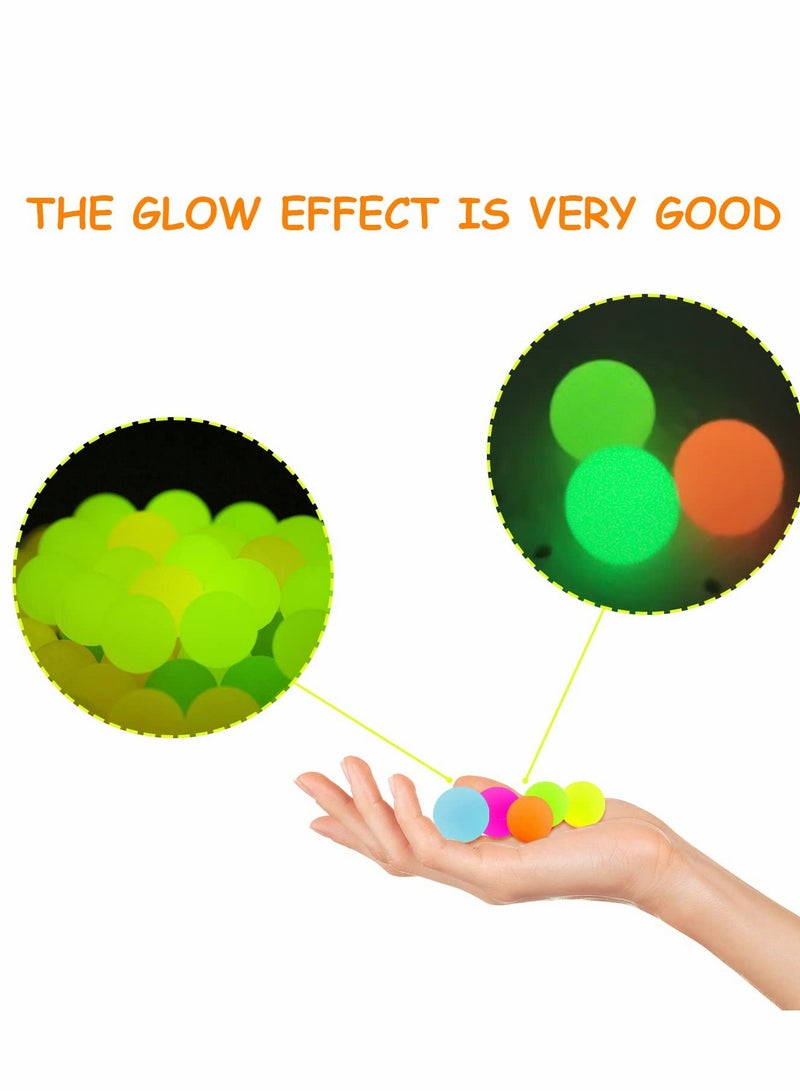 SYOSI Luminous Bouncy Balls, Bouncy Balls, Kids Toy Rubber Balls, Jumping Balls, Fluorescent Balls That Glow at Night, Suitable for Children's Gifts Promotional Gifts or Event Party Souvenirs Etc, 20 PCS - Image 5