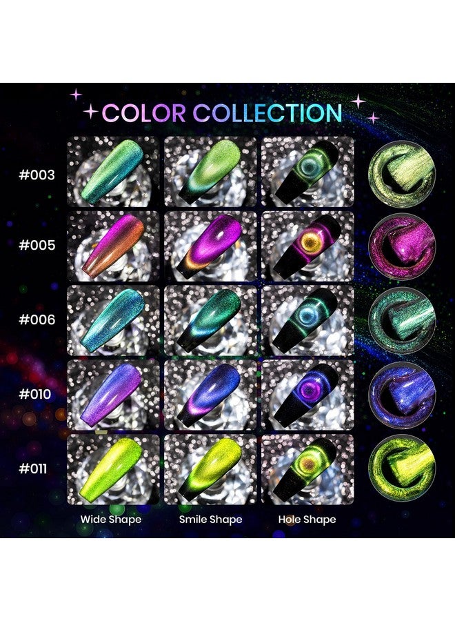 سوبوي مجموعة طلاء أظافر جل عيون القطة من SUPWEE - 12 لونًا من طلاء الأظافر المغناطيسي 9D طلاء أظافر جل عيون القطة مع جل أسود واحد ومصباح مغناطيسي مطلوب مانيكير منزلي فن الأظافر DIY - Image 2