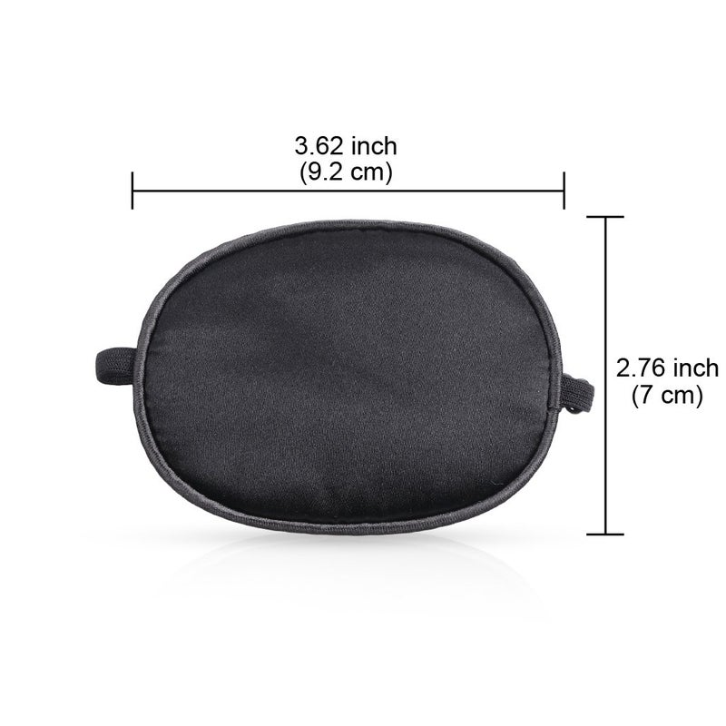 EWINEVER ewinever Pure Silk Eye Patch For Adults, Amblyopia Obscure Astigmatism Training Strabismus Correction Black  - Image 2