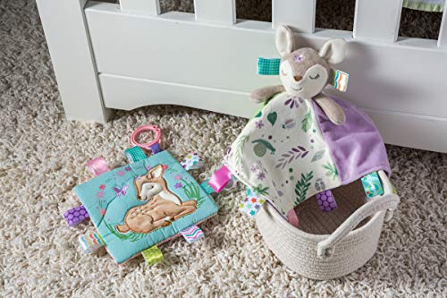 Mary Meyer Taggies Soothing Sensory Crinkle Me Toy with Baby Paper and Squeaker, Flora Fawn, 6.5 x 6.5-Inches - Image 2