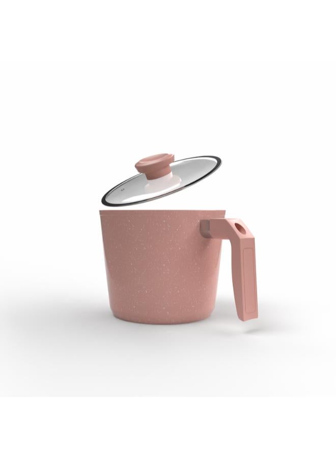 توب شيف قدر حليب جرانيت مقاس 16 وردي - Image 1