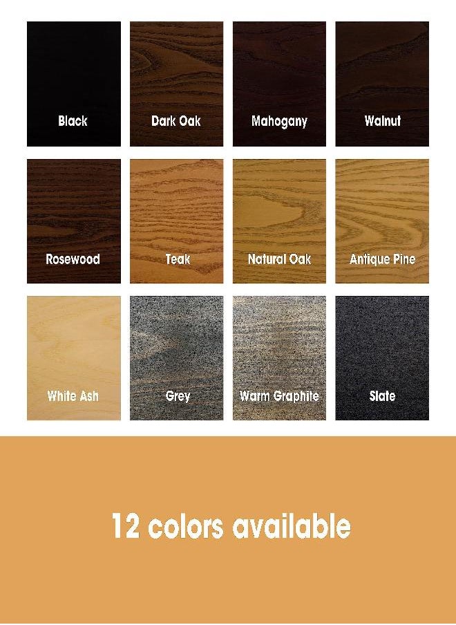 Furniture Clinic - Furniture Clinic Wood Stain | Multiple Finishes | Fast Drying | Indoor and Outdoor Furniture and More | Water Based, Low Odor, Non-Toxic | Polyurethane Finish & Sealer | Dark Oak (17oz / 500ml) - Image 1