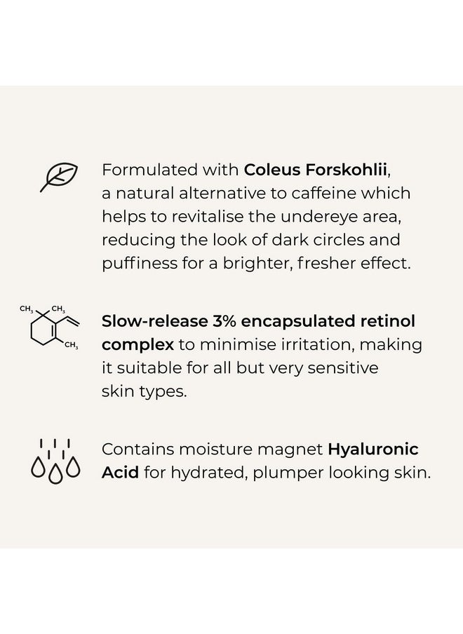 Wunderbrow - Wunderlift Night Retinol Eye Cream 3% Encapsulated Retinol Hyaluronic Acid And Coleus Forskohlii Vegan And Cruelty Free - Image 1