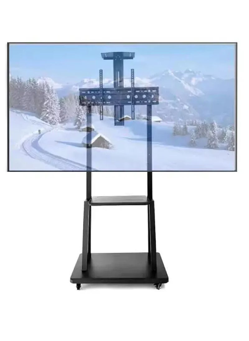 Mobile TV Floor Stand for 42-100 Inch TVs up to 150 kg, VESA 900x600 mm, Heavy Duty TV Stand with Locking Wheels, AV Support Shelf, and Height Adjustment, Black | TF-FS1700B - pzsku/Z8685FD2EE832F30E8955Z/45/1741255048/058ce850-0396-49be-9cab-7ec23e377b8c