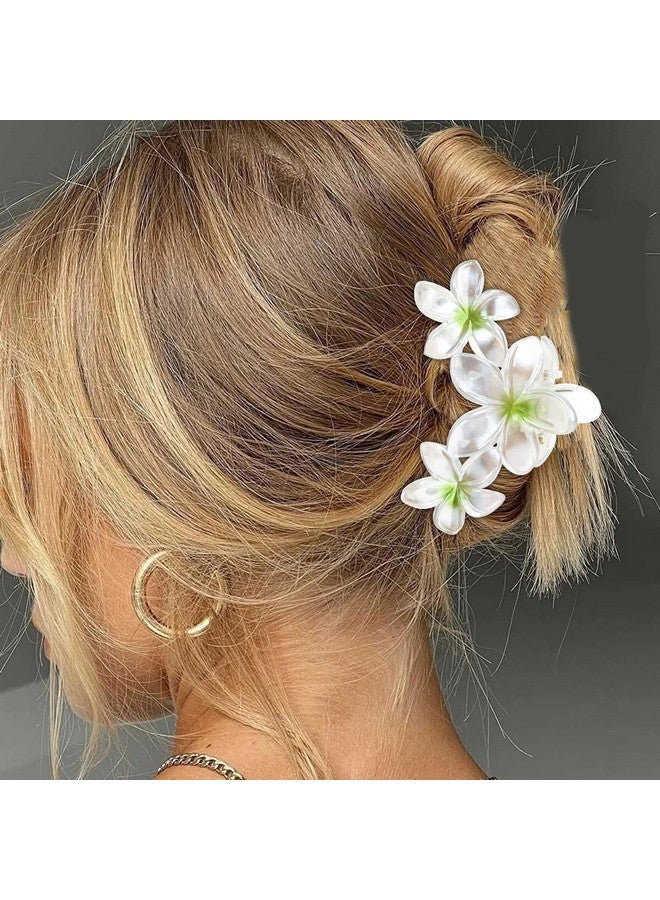 أماريفير مشابك شعر من Amariver مكونة من 4 قطع على شكل زهرة لامعة - مخالب شعر سميكة/رفيعة غير قابلة للانزلاق، إكسسوارات شعر قوية التثبيت للنساء والفتيات - Image 4