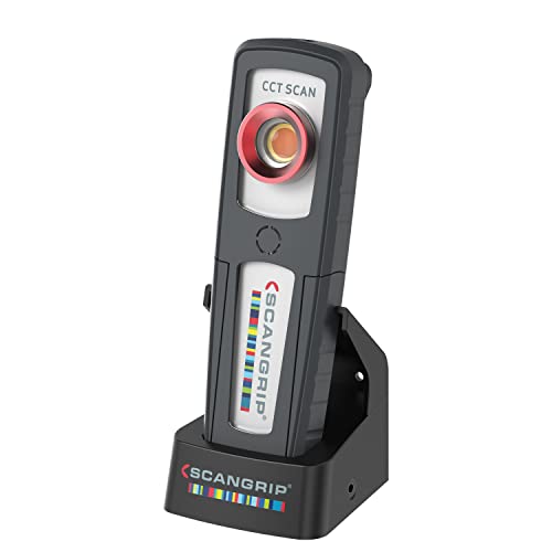 SCANGRIP SUNMATCH 4, Rechargeable Handheld LED Work Light for Detailing and Color Match, 500 Lumen, Stepless CCT Scan 2500K to 6500K, Built in Magnet and Pocket Clip, Waterproof (IP65), Diffuser - Image 1