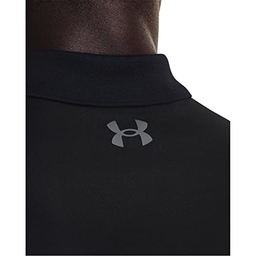 Under Armour Men's Performance 3.0 Polo, (001) Black / / Pitch Gray, XX-Large - Image 4