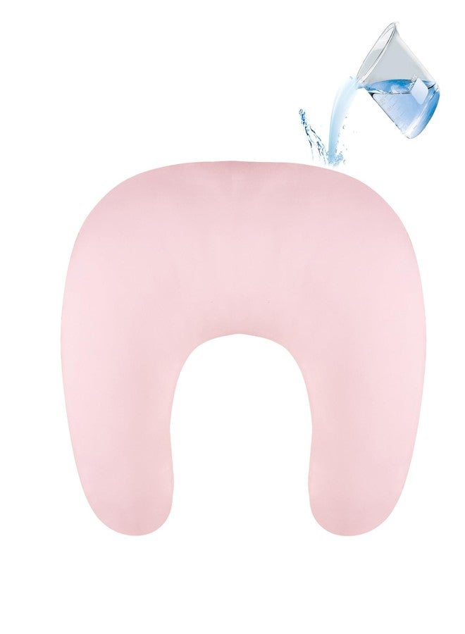 Hooyax Waterproof Nursing Pillow Cover, Stretchy Nursing Covers for New-Designed Breastfeeding Pillows, Adorable Infant Feeding Pillow Slipcover for Baby Boy and Girls (Pink) - Image 1