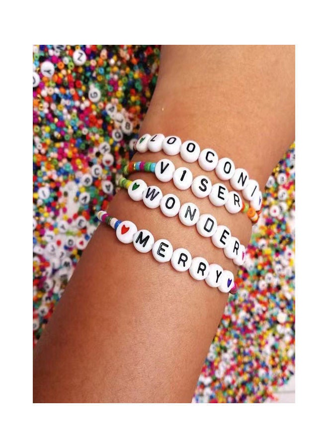 NIBEMINENT DIY Glass And Alphabet Bead Set - Image 4