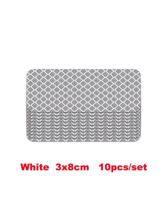 Generic 10PCS/Set Car Bumper Reflective Stickers Reflective Warning Strip Tape Secure Reflector Stickers Decals 