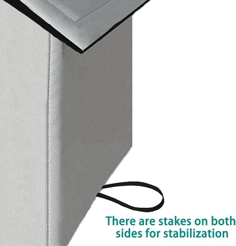 Insulated Outdoor Cat House Winter Shelter Black with Bracket Size L Raised Base - Image 4