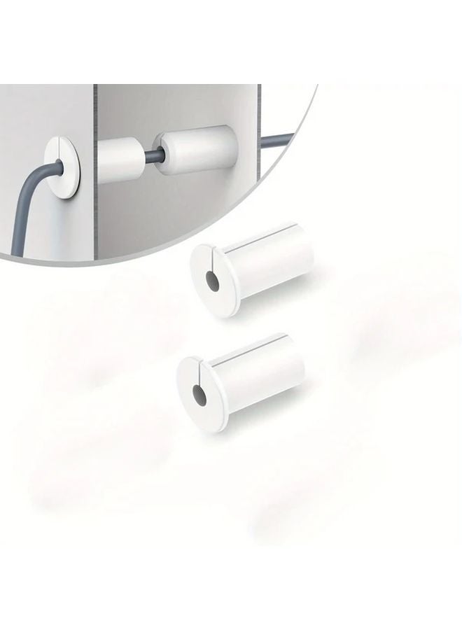 2Pcs White Starlink Wall Grommets 19mm Cable Pass Through Bushing For Home Networking - Image 1