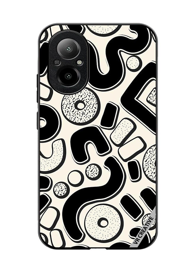 VR CREATIVE Protective Case Cover For Realme C67 4G Donuts Design  Multicolour - Image 1