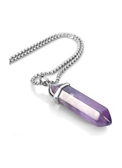 Fayrouz Jewellery Crystal necklace with a hexagonal pendant in the shape of a pendant (18-inch stainless steel chain) for unisex and suitable for all occasions from Fayrouz Jewelry.  - Image 2