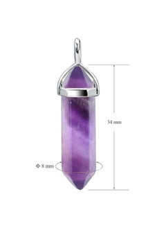 Fayrouz Jewellery Crystal necklace with a hexagonal pendant in the shape of a pendant (18-inch stainless steel chain) for unisex and suitable for all occasions from Fayrouz Jewelry.  - Image 3