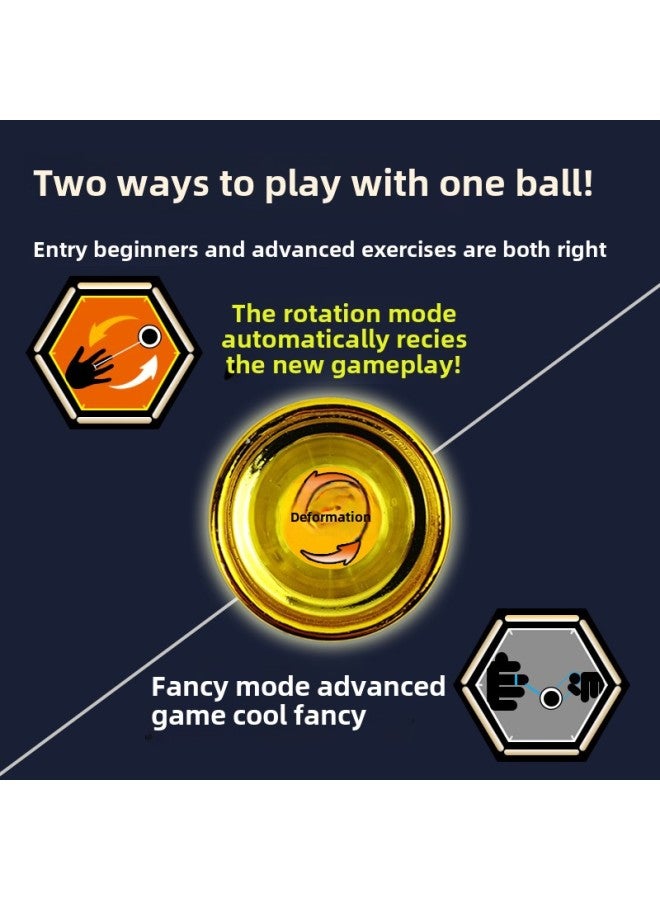 Alloy Yo-yo Entry-type Dead Sleep Live Sleep Yoyo Ball Competitive Yo-yo Wholesale-Color: Red Model-alloy Yo-yo (animal Head Ring + Colorful Rope) 65g - Image 4