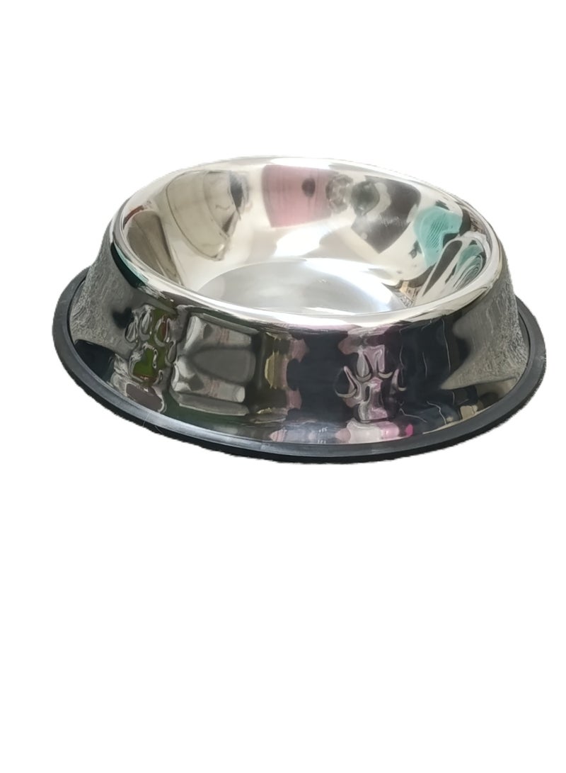 طبق طعام ماء للقطط أو الكلاب مصنوع من الستانلس ستيل عالي الجودة - Image 2
