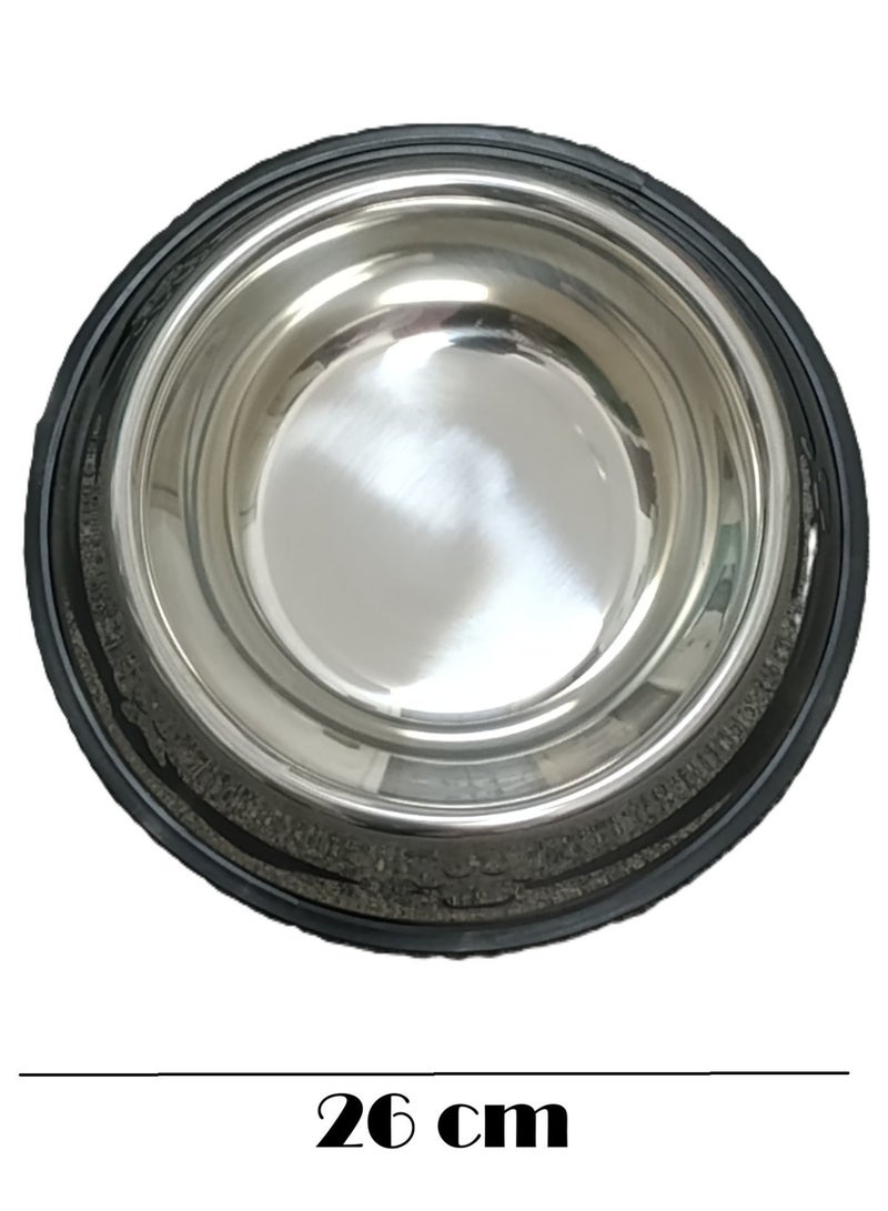 A food/water bowl 26cm for cats or dogs made of high-quality stainless steel - Image 4