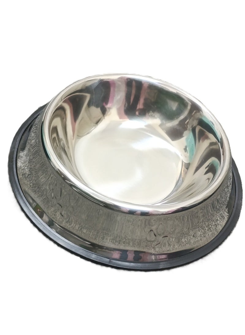 A food/water bowl 26cm for cats or dogs made of high-quality stainless steel - Image 3