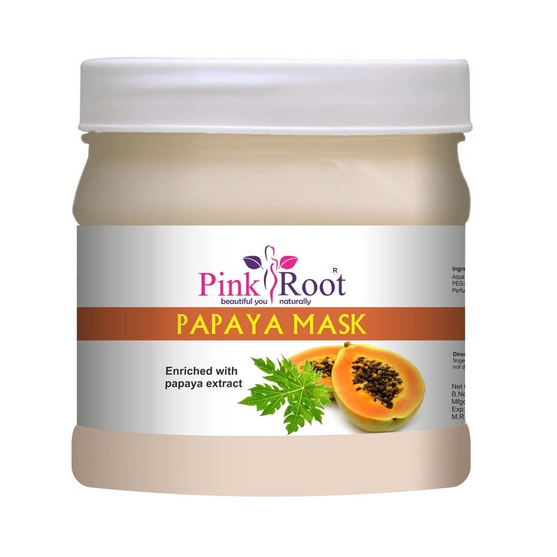 Pink Root Papaya Mask 500gm with Strawberry Scrub 500gm - Image 2