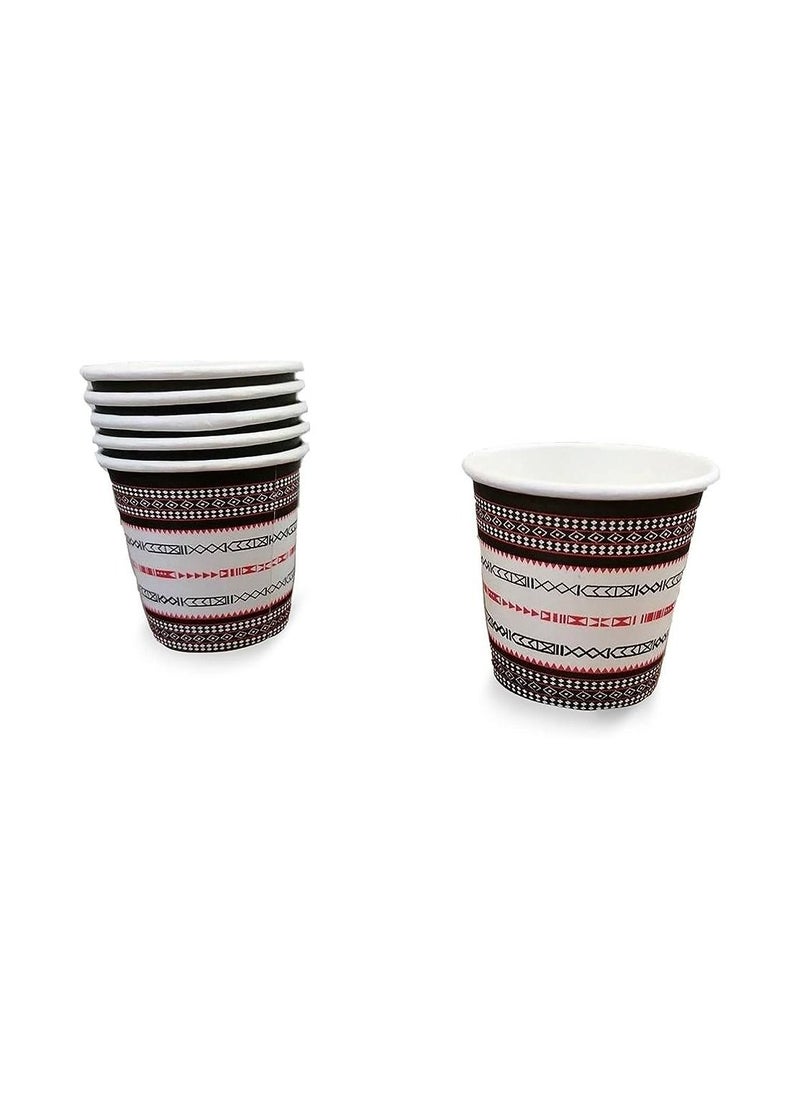ECO 50 pieces paper cups for hot drinks, coffee, size 4 ounces  - Image 1