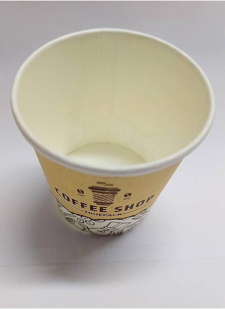 ECO 50 pieces paper cups for hot drinks, coffee, size 4 ounces  - Image 4