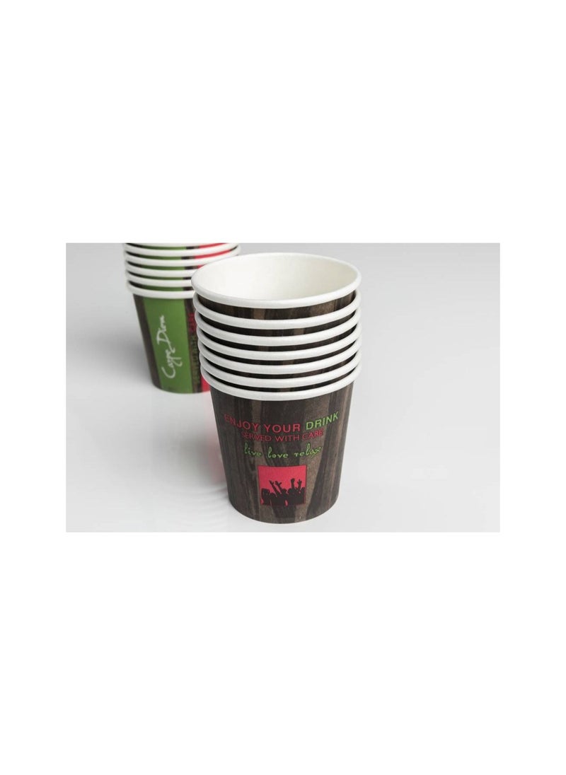ECO 50 pieces paper cups for hot drinks, coffee, size 4 ounces  - Image 3