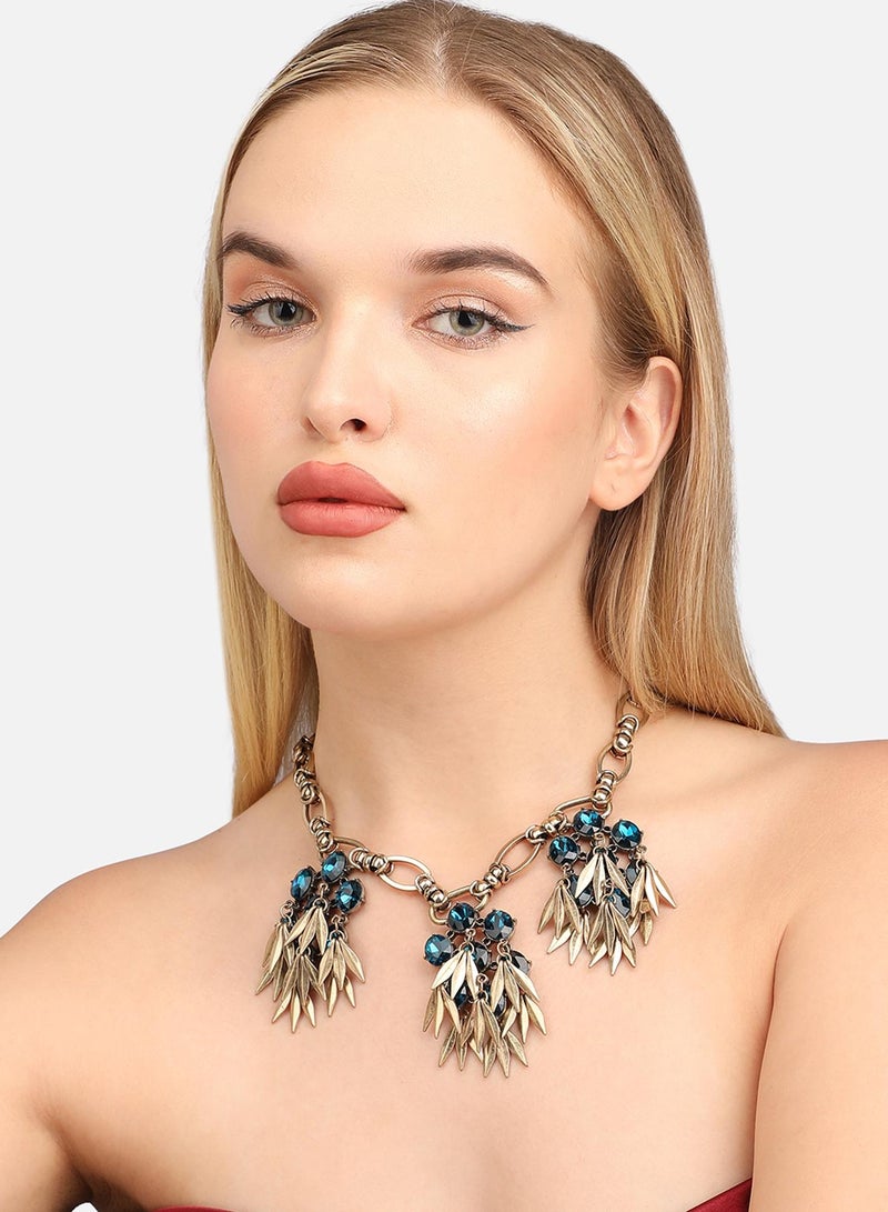 SOHI Designer Statement Stone Artificial Necklace Jewellery - Image 1