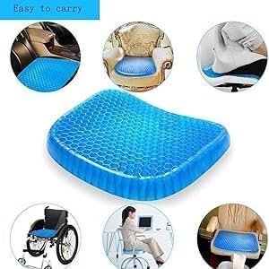 F4FIVE F4FIVE Egg Gel Seat Cushion Ergonomic Breathable Design Pressure Relief Sitter Tailbone Pain Sciatica Pain Back Pain Silicon Seater Cushion Chair Pad with NonSlip Cover for Home Pack of 1 - Image 5