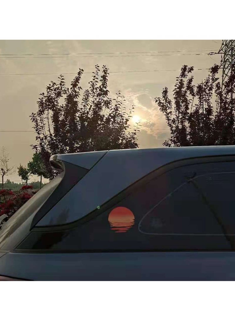 Sunset-Themed Waterproof Decal Stickers (2-Pack) – For Cars/Motorcycles/Laptops/Skateboards/Bikes/Windows/Fuel Tanks & DIY Customization - Image 5