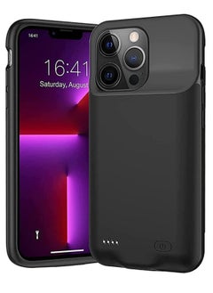 Battery Case for iPhone 13 Pro, Portable Battery Pack, Rechargeable Smart Charger Case, External Battery Charging Case, 3500 mAh, Compatible with (iPhone 12).