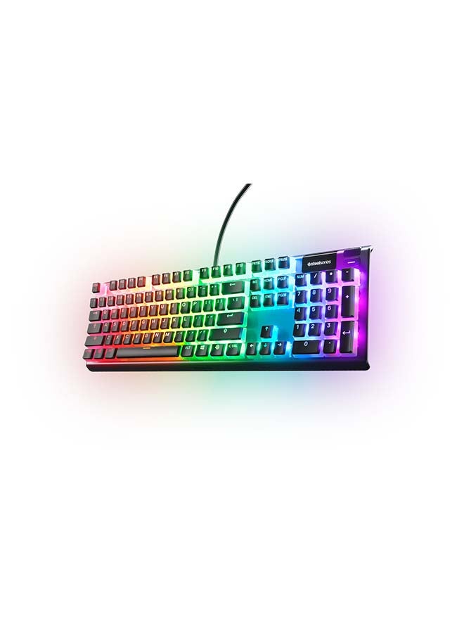 steelseries PrismCaps – Double Shot Pudding-style Keycaps – Durable PBT Thermoplastic – Compatible with Most Mechanical Keyboards – MX Stems – Black (US Layout) - Image 1