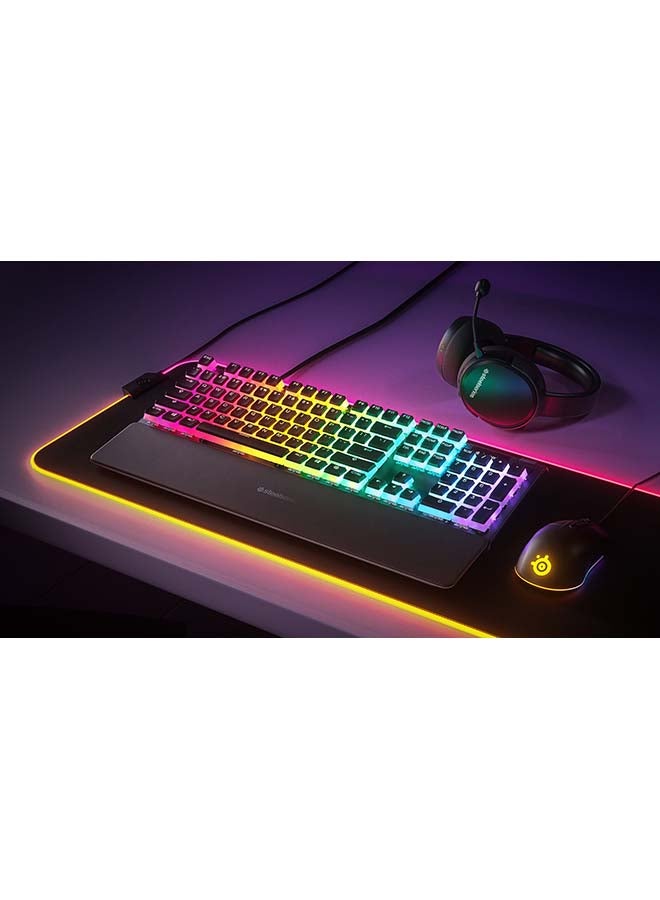 steelseries PrismCaps – Double Shot Pudding-style Keycaps – Durable PBT Thermoplastic – Compatible with Most Mechanical Keyboards – MX Stems – Black (US Layout) - Image 2