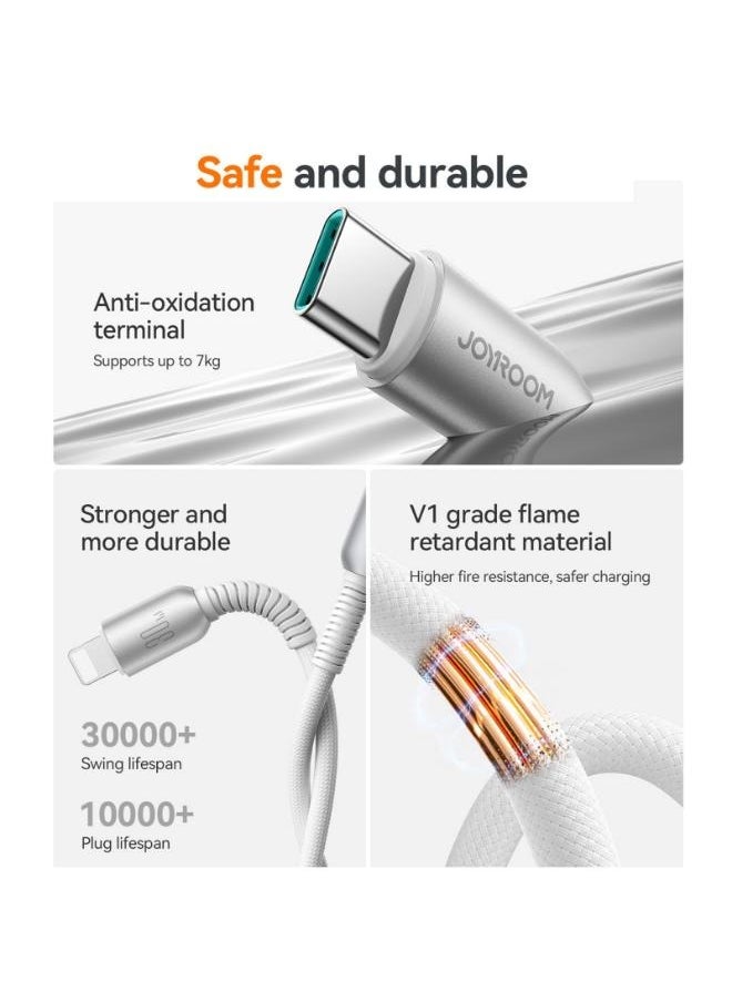 Generic - Cutting -Edge Series Fast Charging Data Cable Power USB-A to  Lightning -S -A51 - Image 1