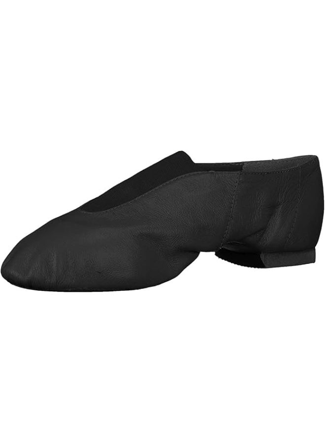 Bloch Dance Jazz Women Shoes, Super Jazz Leather with Strong Elastic Slip, High Durability, Neoprene stretch satin, Rubber Split Sole Leather, Flexibility, Spectators, Clogging, Step Dancing (Black, Size:6.5) - Image 2