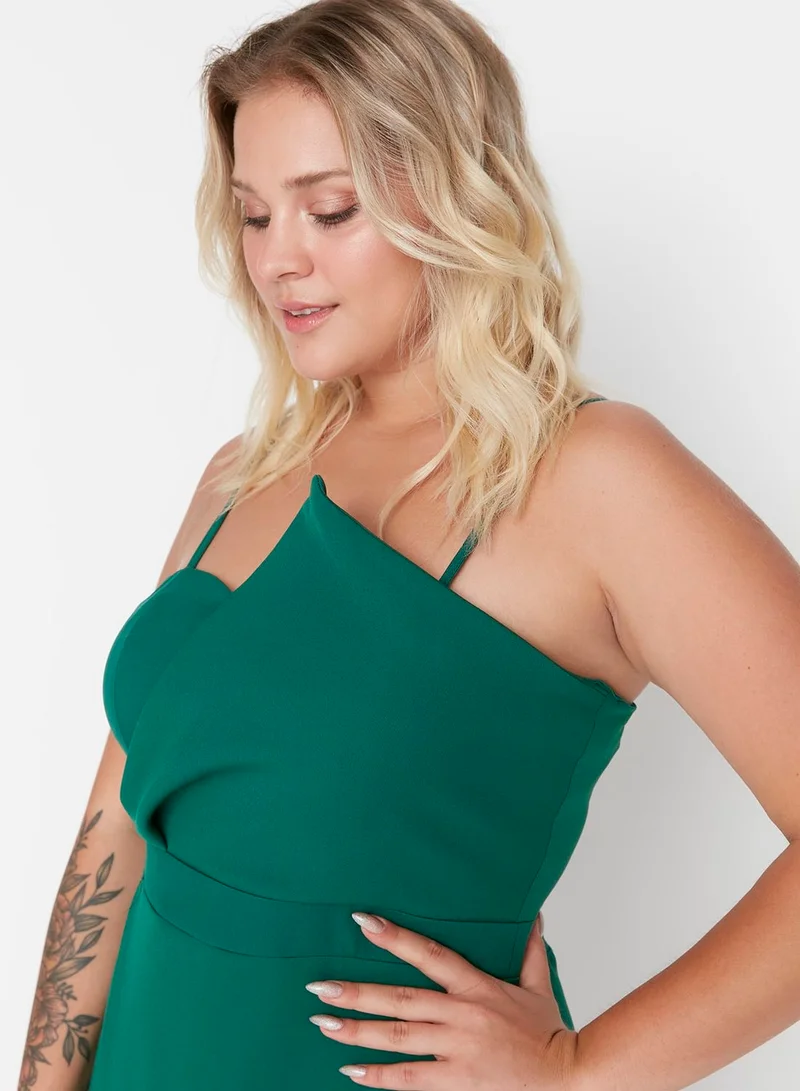 Trendyol Curve Emerald Sheath Dress